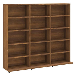 vidaXL CD Cabinet Brown Oak 102x23x89.5 cm Engineered Wood