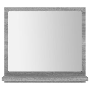 vidaXL Bathroom Mirror Grey Sonoma 40x10.5x37 cm Engineered Wood