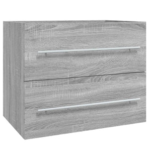 vidaXL Sink Cabinet Grey Sonoma 60x38.5x48 cm Engineered Wood