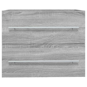 vidaXL Sink Cabinet Grey Sonoma 60x38.5x48 cm Engineered Wood