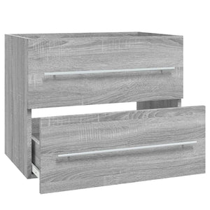 vidaXL Sink Cabinet Grey Sonoma 60x38.5x48 cm Engineered Wood