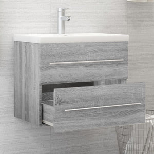 vidaXL Sink Cabinet Grey Sonoma 60x38.5x48 cm Engineered Wood