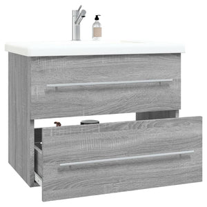 vidaXL Sink Cabinet Grey Sonoma 60x38.5x48 cm Engineered Wood