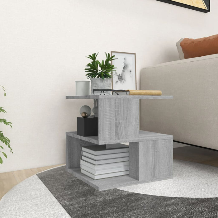 vidaXL Side Table Grey Sonoma 40x40x40 cm Engineered Wood