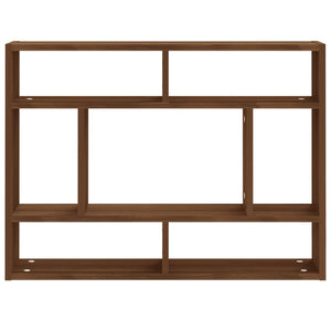 vidaXL Wall Shelf Brown Oak 75x16x55 cm Engineered Wood