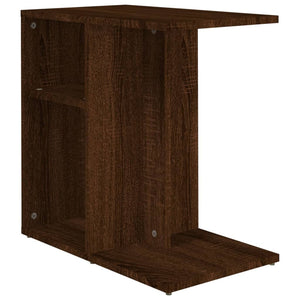 vidaXL Side Table Brown Oak 50x30x50 cm Engineered Wood