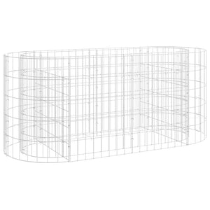 vidaXL Gabion Raised Bed Galvanised Iron 120x50x50 cm