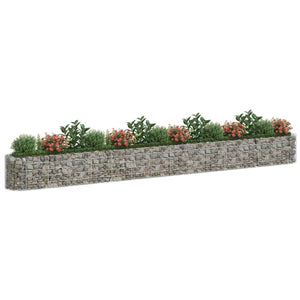 vidaXL Gabion Raised Bed Galvanised Iron 540x50x50 cm