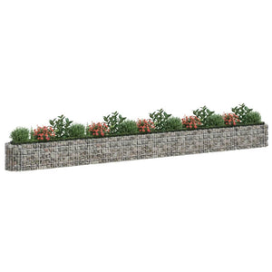 vidaXL Gabion Raised Bed Galvanised Iron 610x50x50 cm