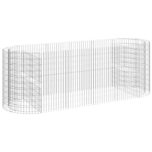 vidaXL Gabion Raised Bed Galvanised Iron 300x100x100 cm