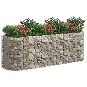 vidaXL Gabion Raised Bed Galvanised Iron 300x100x100 cm