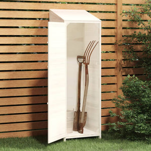 vidaXL Garden Shed White 55x52x174.5 cm Solid Wood Fir