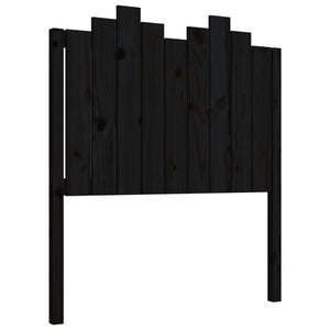 vidaXL Bed Headboard Black 96x4x110 cm Solid Wood Pine