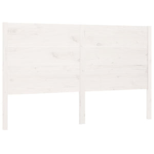 vidaXL Headboard White 206x4x100 cm Solid Wood Pine