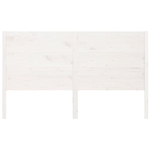 vidaXL Headboard White 206x4x100 cm Solid Wood Pine