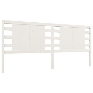 vidaXL Headboard White 146x4x100 cm Solid Wood Pine