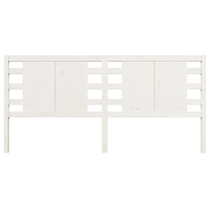 vidaXL Headboard White 146x4x100 cm Solid Wood Pine