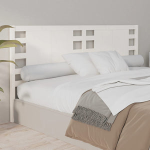 vidaXL Headboard White 146x4x100 cm Solid Wood Pine