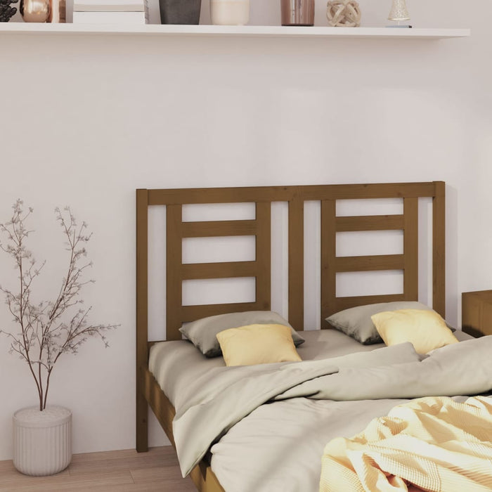 vidaXL Bed Headboard Honey Brown 141x4x100 cm Solid Wood Pine