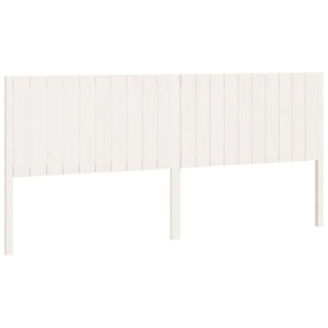 vidaXL Bed Headboard White 205.5x4x100 cm Solid Wood Pine