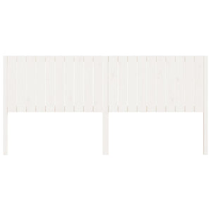 vidaXL Bed Headboard White 205.5x4x100 cm Solid Wood Pine