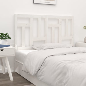 vidaXL Bed Headboard White 205.5x4x100 cm Solid Wood Pine