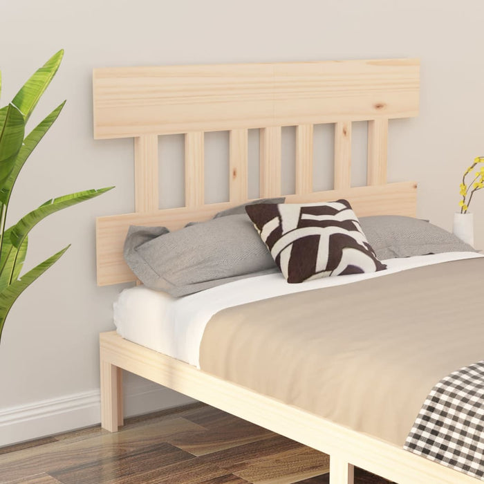 vidaXL Bed Headboard 143.5x3x81 cm Solid Wood Pine