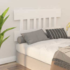 vidaXL Bed Headboard White 203.5x3x81 cm Solid Wood Pine