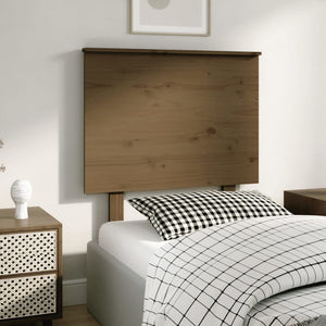 vidaXL Bed Headboard Honey Brown 79x6x82.5 cm Solid Wood Pine