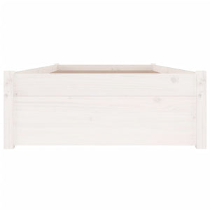 3103469 vidaXL Bed Frame without Mattress with Drawers White 100x200 cm (814940+814990)