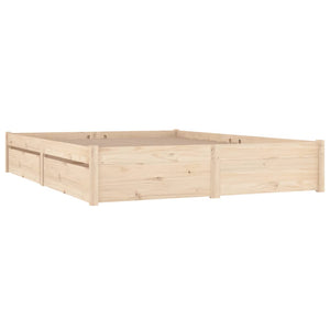 3103508 vidaXL Bed Frame without Mattress with Drawers 120x200 cm (814944+814999)