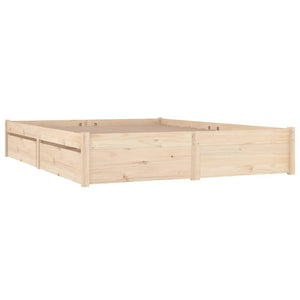 3103513 vidaXL Bed Frame without Mattress with Drawers 140x200 cm (814949+814999)