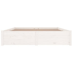 3103514 vidaXL Bed Frame without Mattress with Drawers White 140x200 cm (814950+815000)