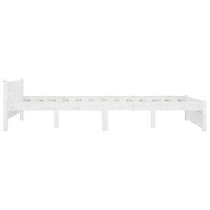 3103560 vidaXL Bed Frame without Mattress with Drawers White 140x200 cm (815045+815000)