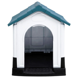 vidaXL Dog House Blue 57x68x66 cm Polypropylene