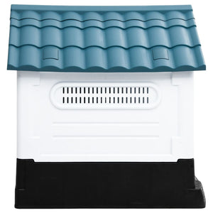 vidaXL Dog House Blue 57x68x66 cm Polypropylene