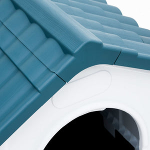 vidaXL Dog House Blue 57x68x66 cm Polypropylene