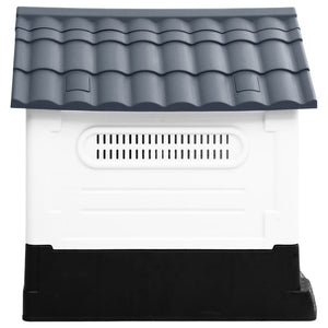 vidaXL Dog House Grey 57x68x66 cm Polypropylene