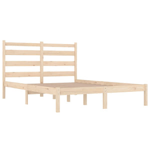 3103628 vidaXL Bed Frame without Mattress Solid Wood 140x190 cm (809997+818420)