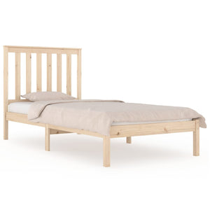 3103833 vidaXL Bed Frame without Mattress Solid Wood 100x200 cm (810007+818505)