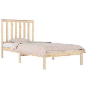 3103833 vidaXL Bed Frame without Mattress Solid Wood 100x200 cm (810007+818505)