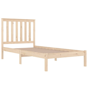 3103833 vidaXL Bed Frame without Mattress Solid Wood 100x200 cm (810007+818505)