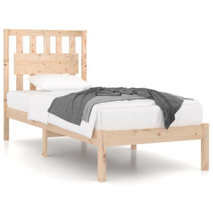 3103923 vidaXL Bed Frame without Mattress Solid Wood 100x200 cm (810007+818555)