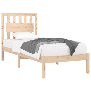 3103923 vidaXL Bed Frame without Mattress Solid Wood 100x200 cm (810007+818555)