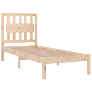 3103923 vidaXL Bed Frame without Mattress Solid Wood 100x200 cm (810007+818555)