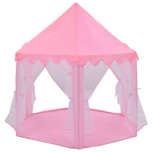 vidaXL Princess Play Tent with 250 Balls Pink 133x140 cm