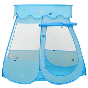 vidaXL Children Play Tent with 250 Balls Blue 102x102x82 cm