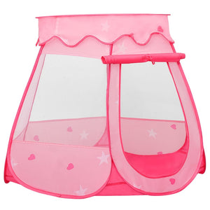 vidaXL Children Play Tent with 250 Balls Pink 102x102x82 cm