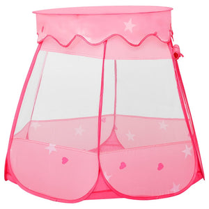 vidaXL Children Play Tent with 250 Balls Pink 102x102x82 cm