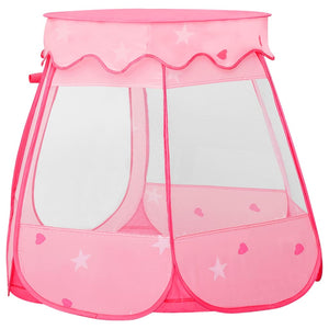 vidaXL Children Play Tent with 250 Balls Pink 102x102x82 cm